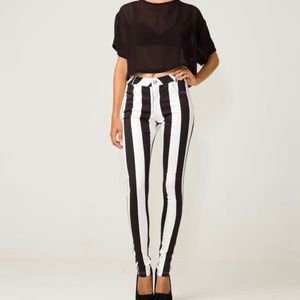 ASOS Motel Rocks Striped Pants/Jeans